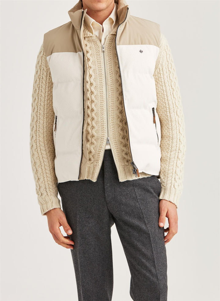 Catton Puffer Vest Off White