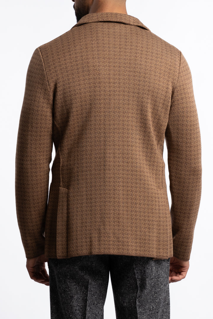 Knitted Wool Blazer Beige