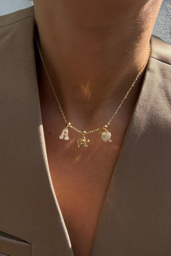 Letter Charm gold