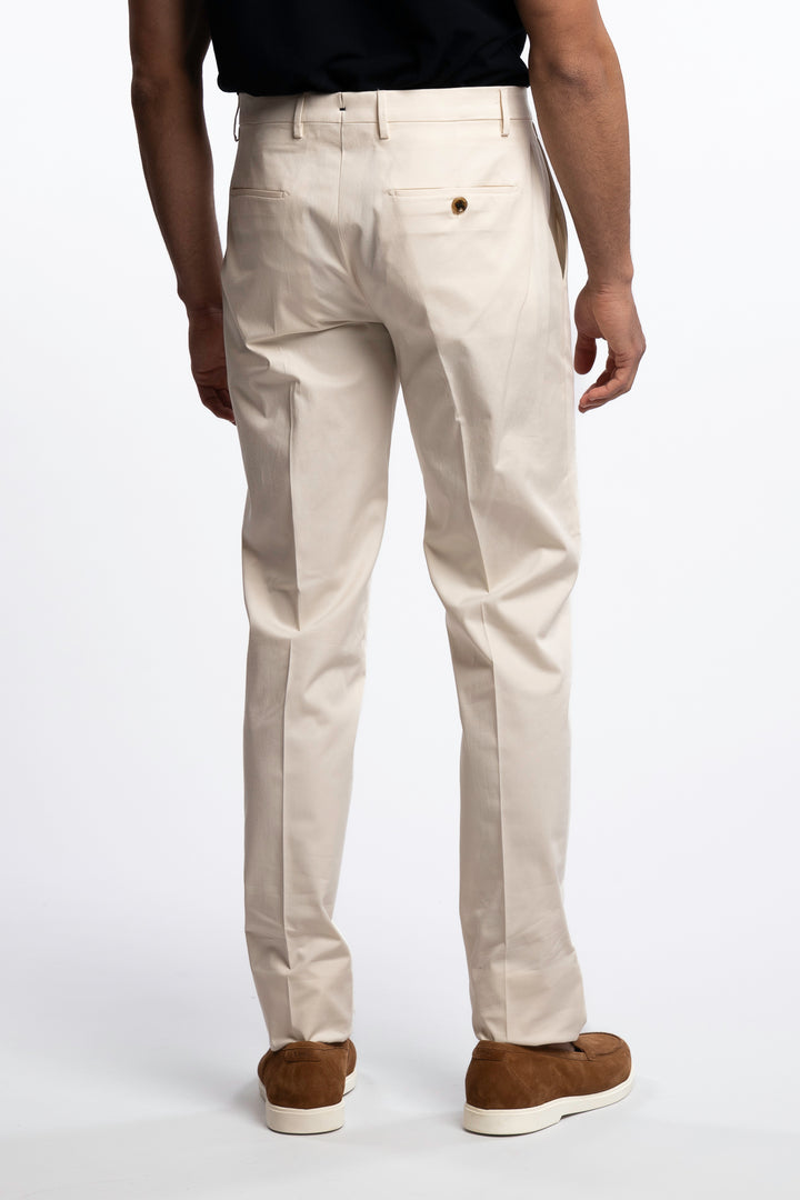 Vulcano Cotton Chinos Ecru
