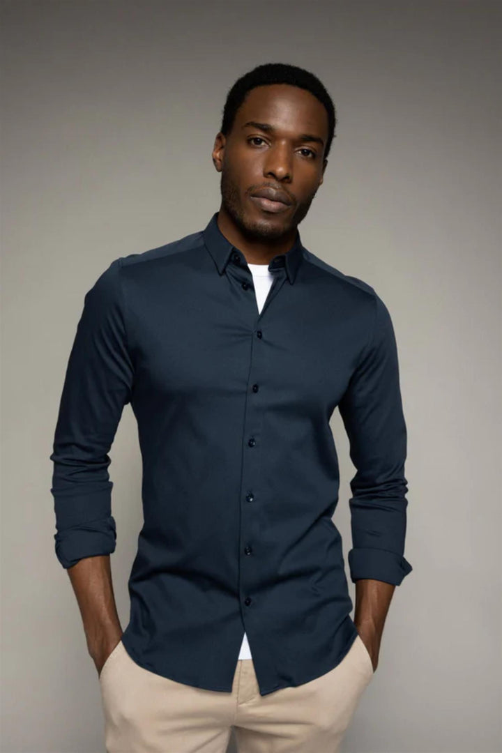 Marco Jersey Shirt Navy