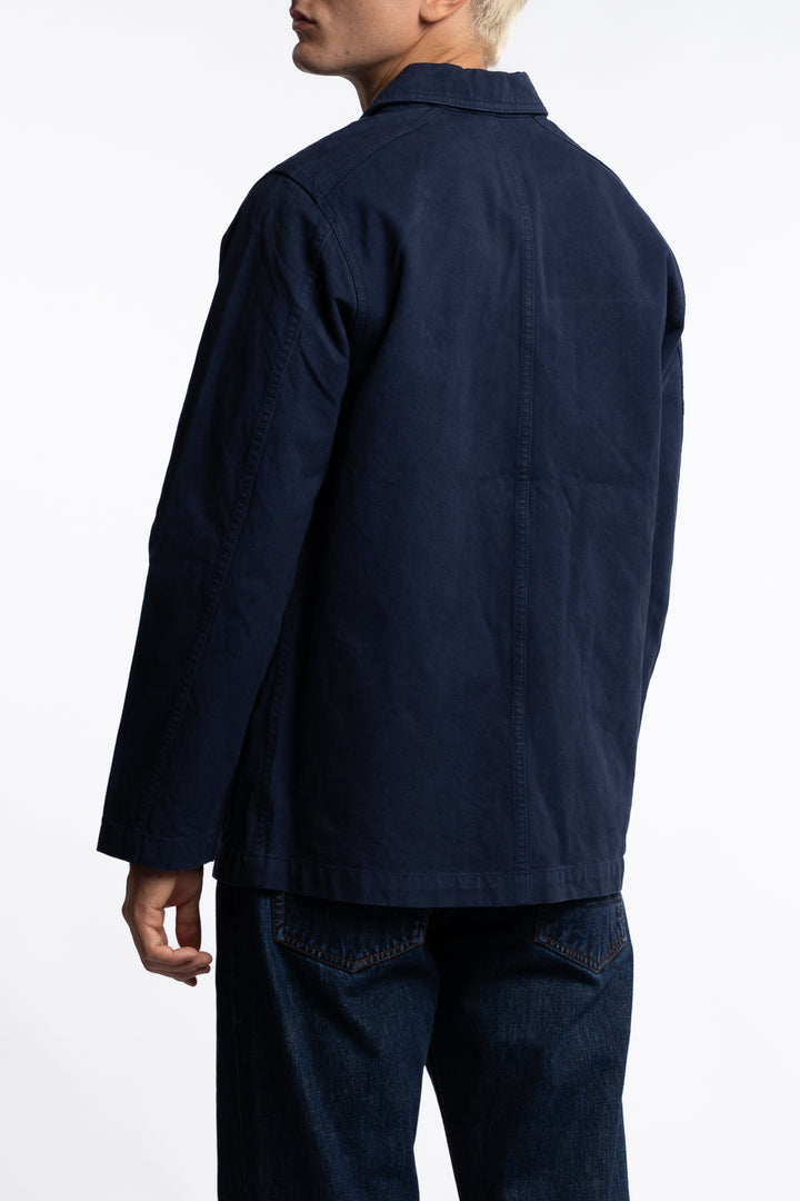 Cotton Duck Canvas Five-Pocket Chore Jacket Navy