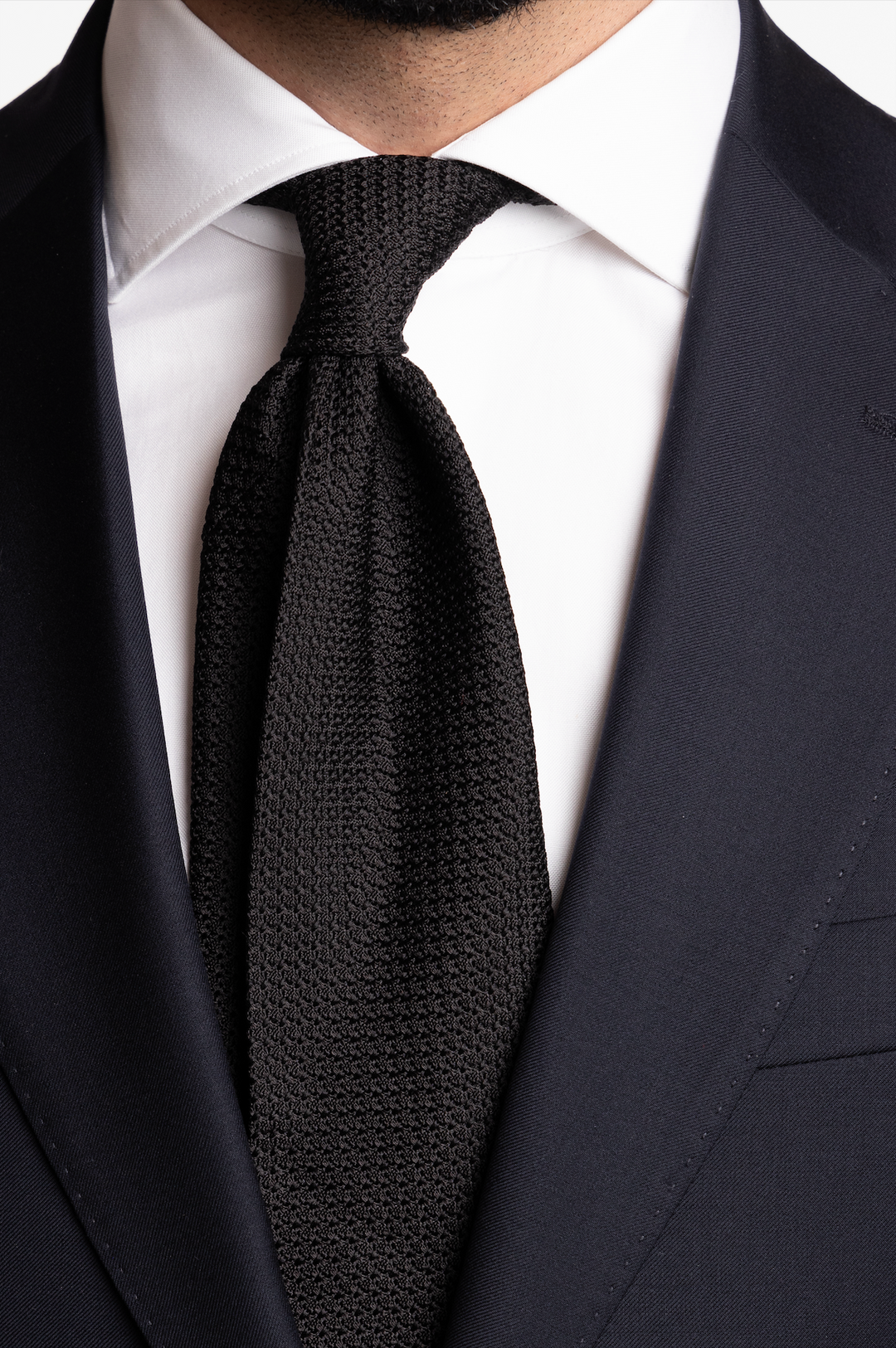 Grenadine Tie Black
