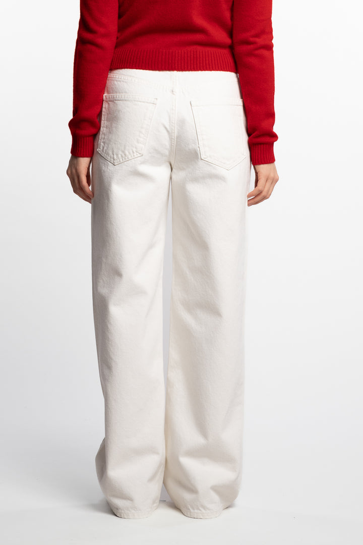 W Wide Jeans- Ecru