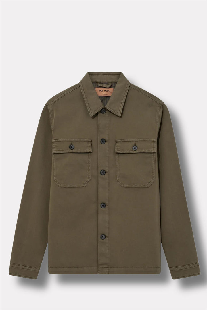 Matteo Soft Overshirt Forest Night