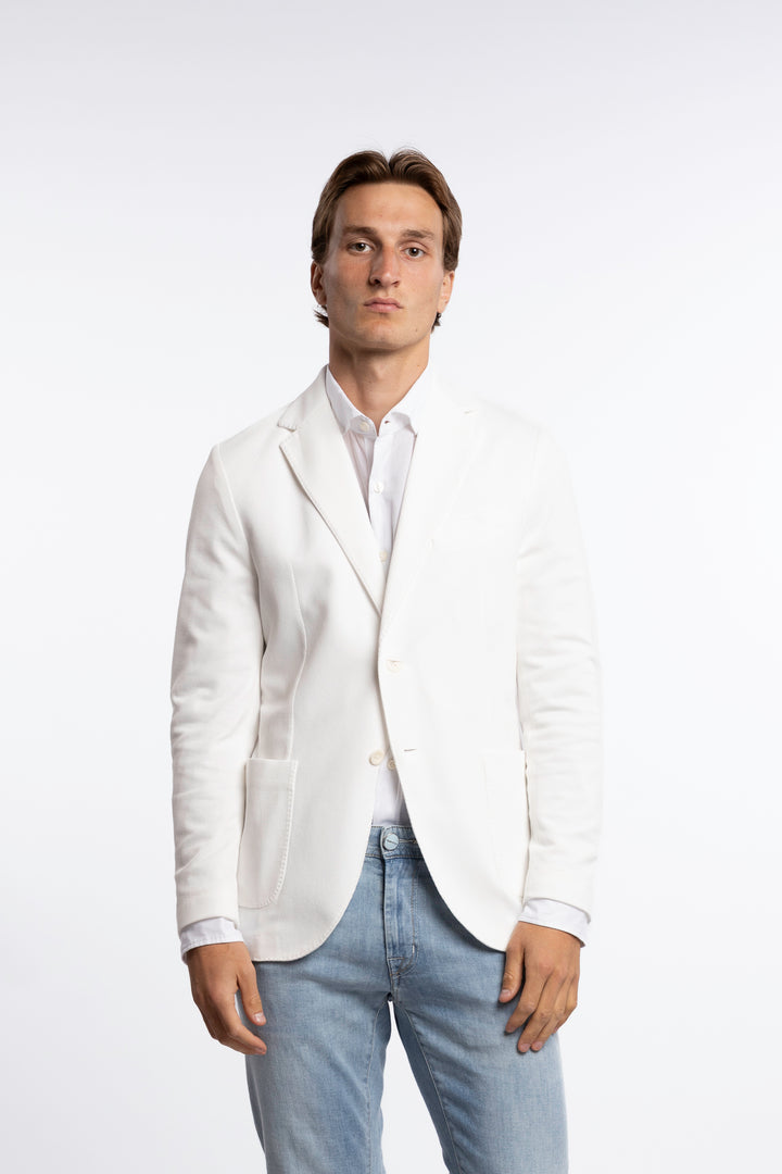 Oxford Blazer Cotton Latte