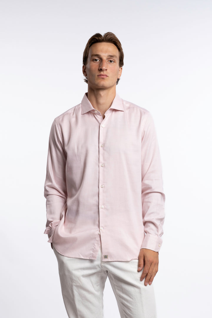Lyocell/Cotton Shirt Light Pink