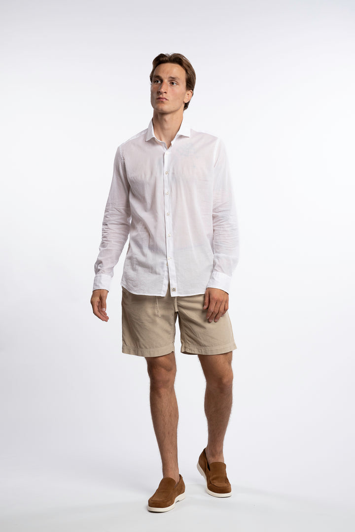 Cotton/Elastan Shirt White