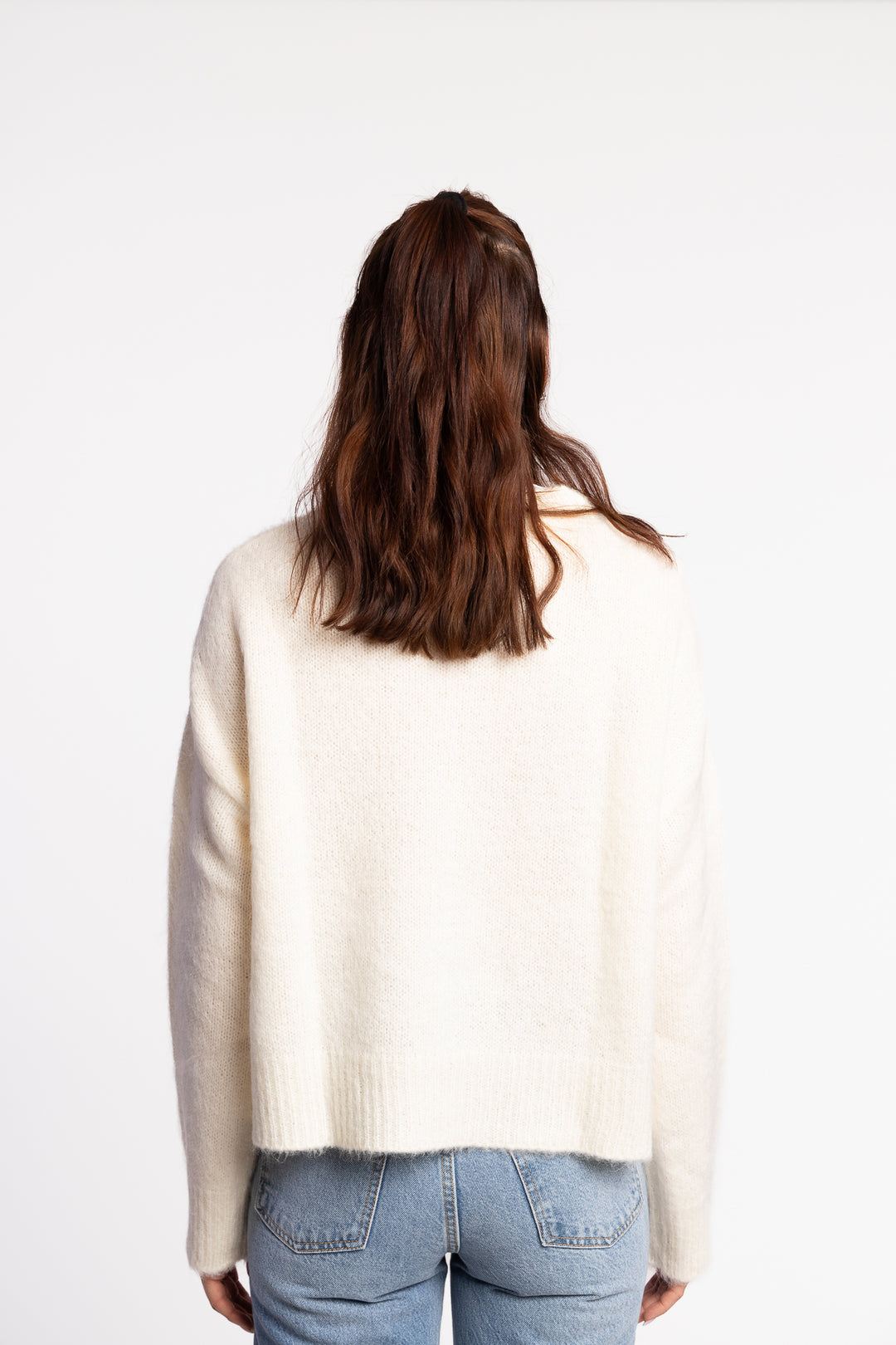 Florie Brushed Sweater - Creme