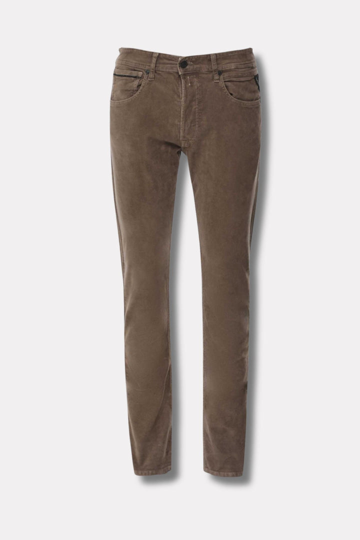 Grover Straight Fit Corduroy Trousers Brown