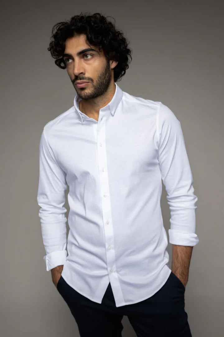 Marco Jersey Shirt White