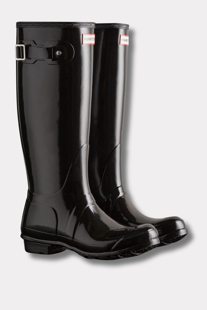 Women's Original Tall Gloss Boots- Black
