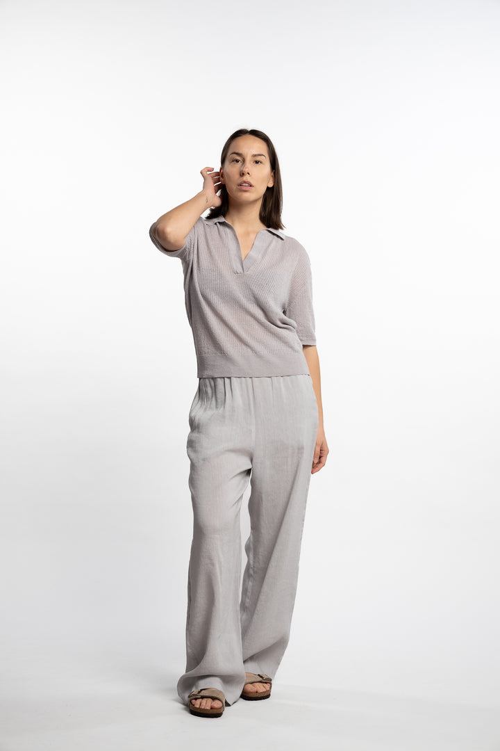 Trousers Mariano Leize- Argento