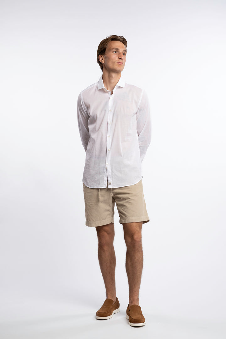 Cotton/Elastan Shirt White