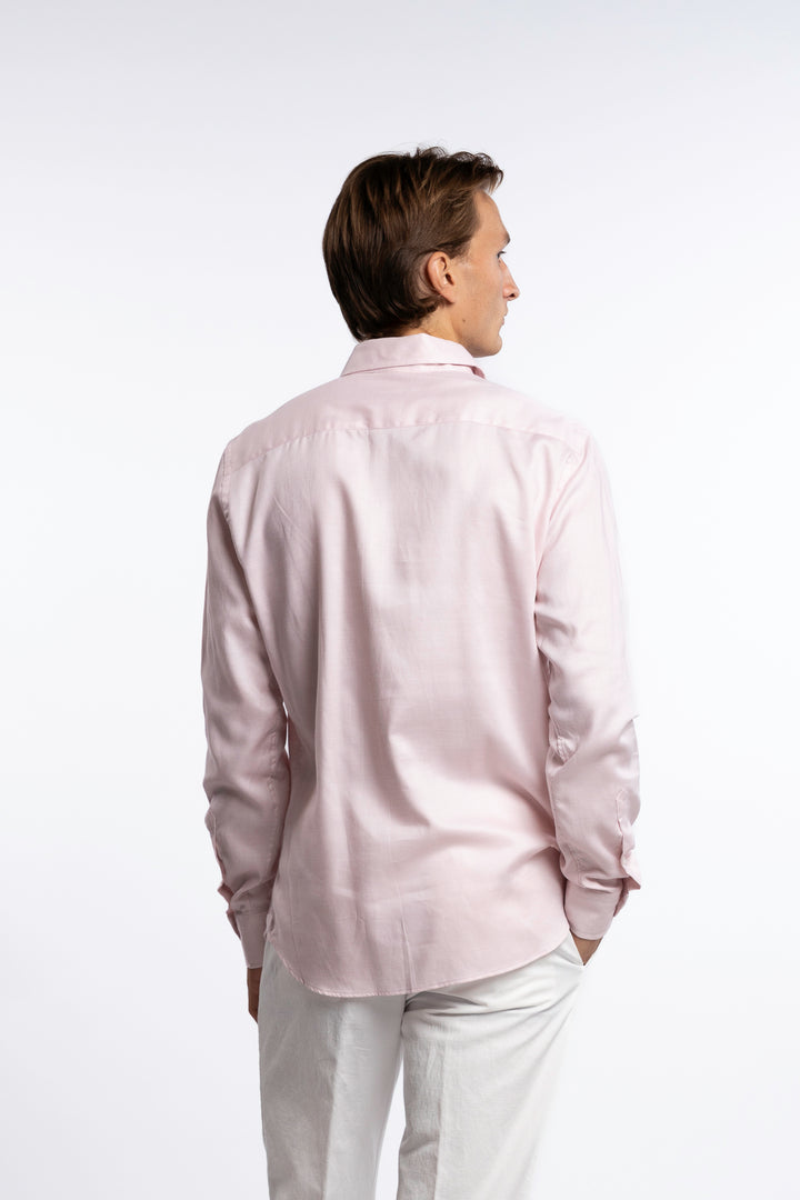 Lyocell/Cotton Shirt Light Pink