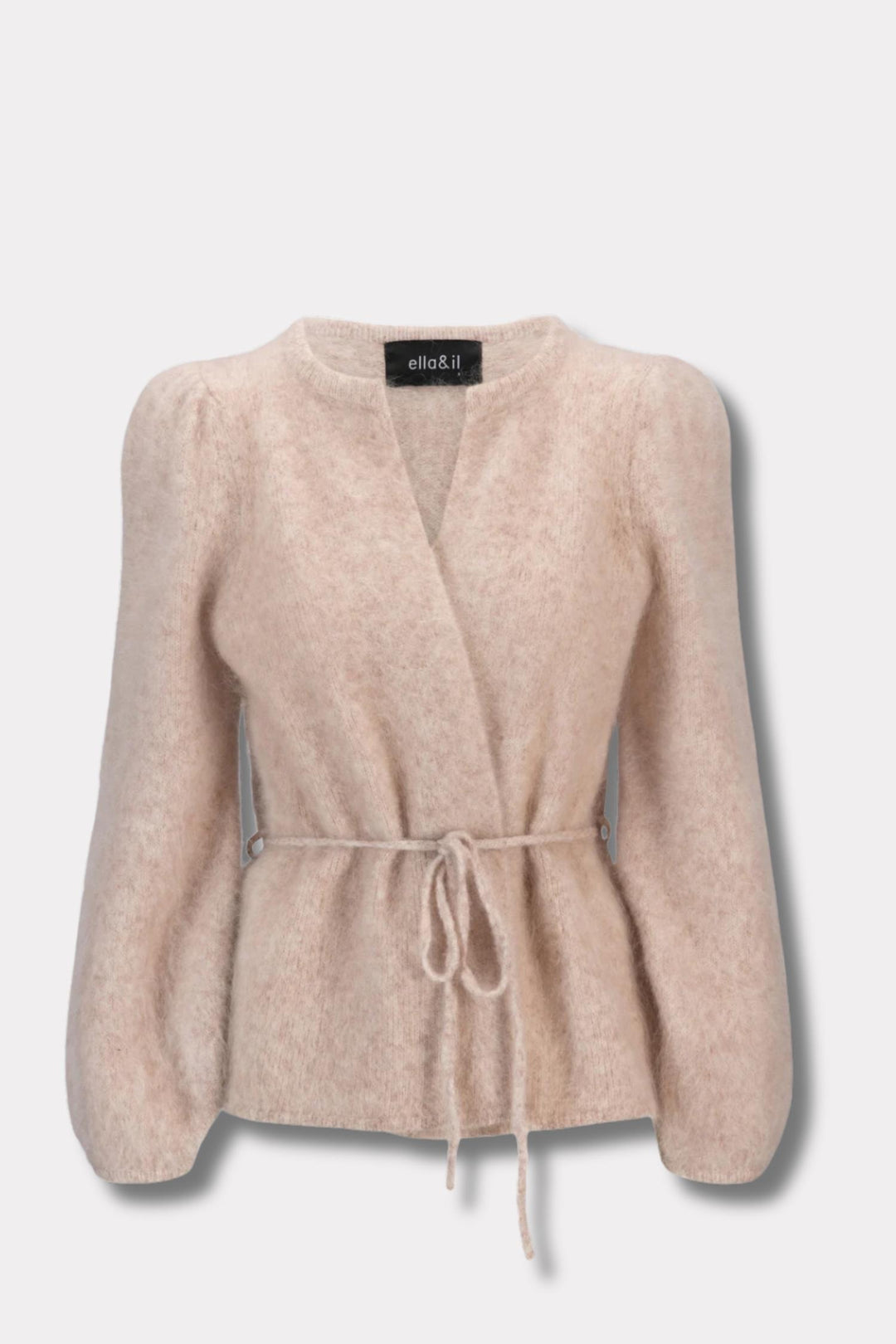Fredrikke Chunky Cardigan- Beige Melange
