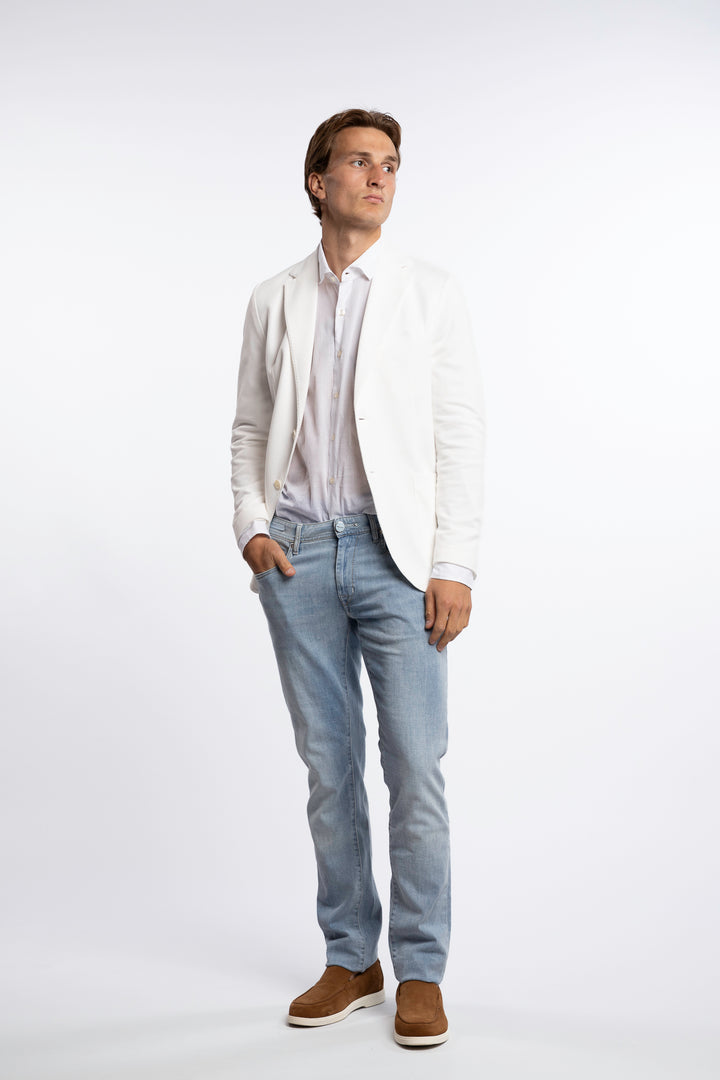 Oxford Blazer Cotton Latte