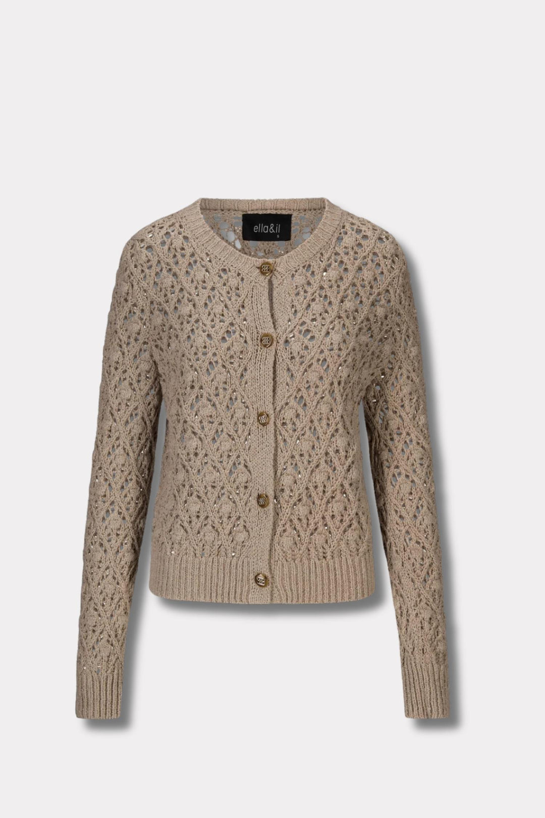 Rio Cotton Cardigan- Chickpea Beige