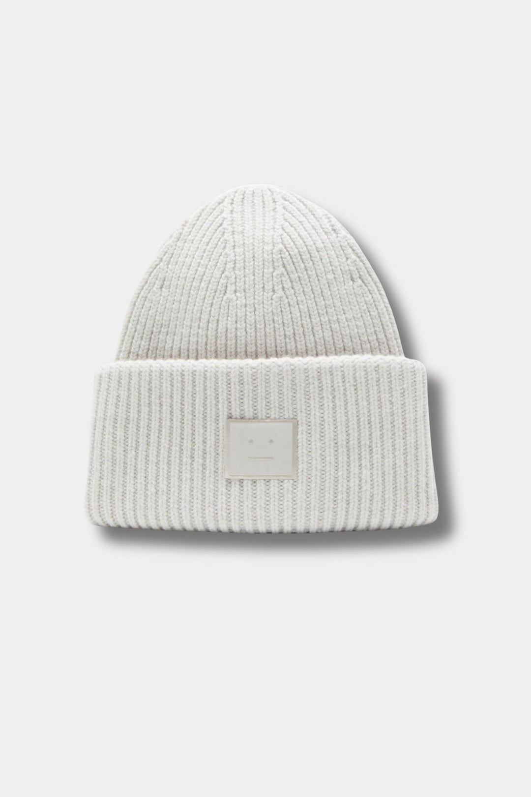 Large Face Logo Beanie Yak- Light Grey