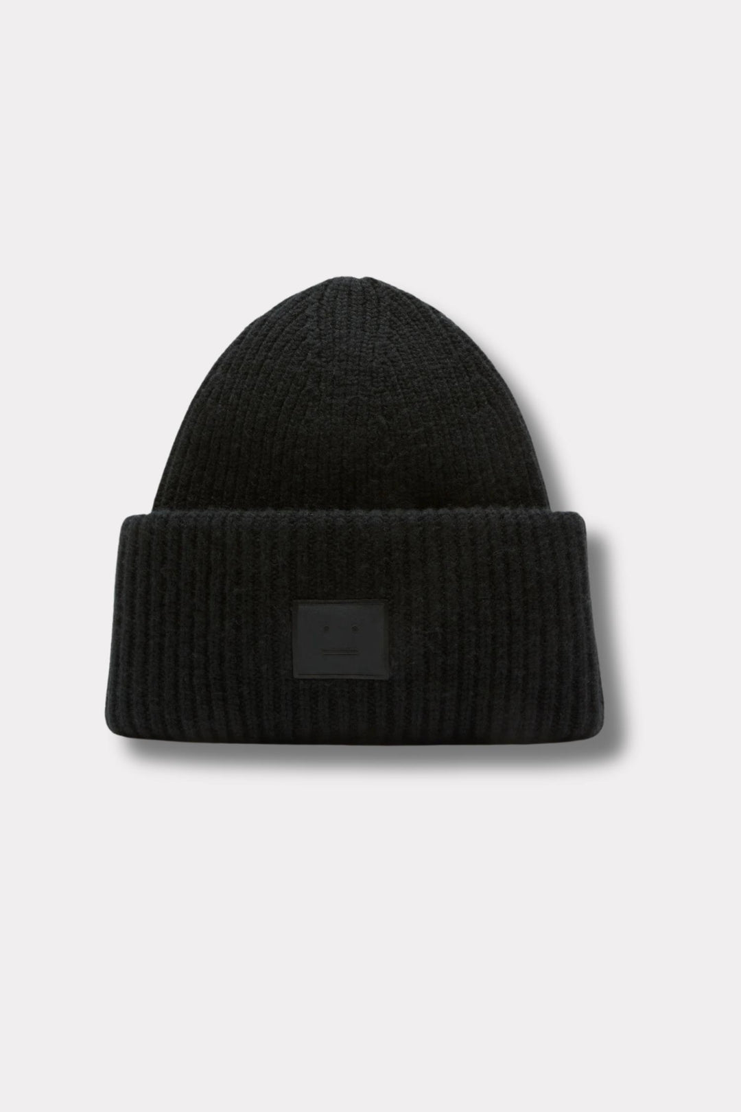 Large Face Logo Beanie Yak- Black