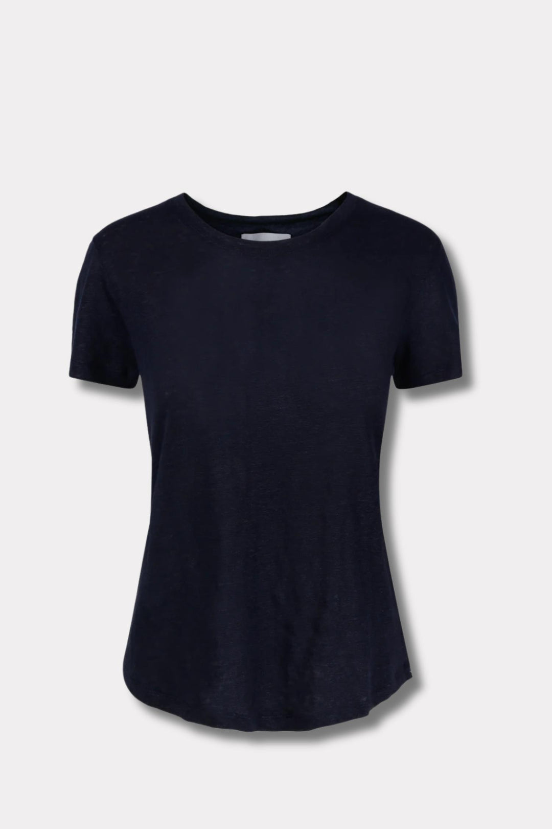 Jane Linen Tee- Navy
