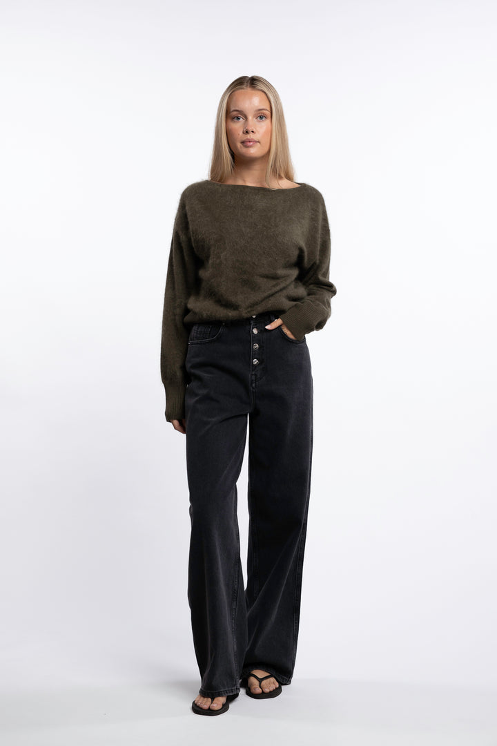 Loose Pant- Washed black