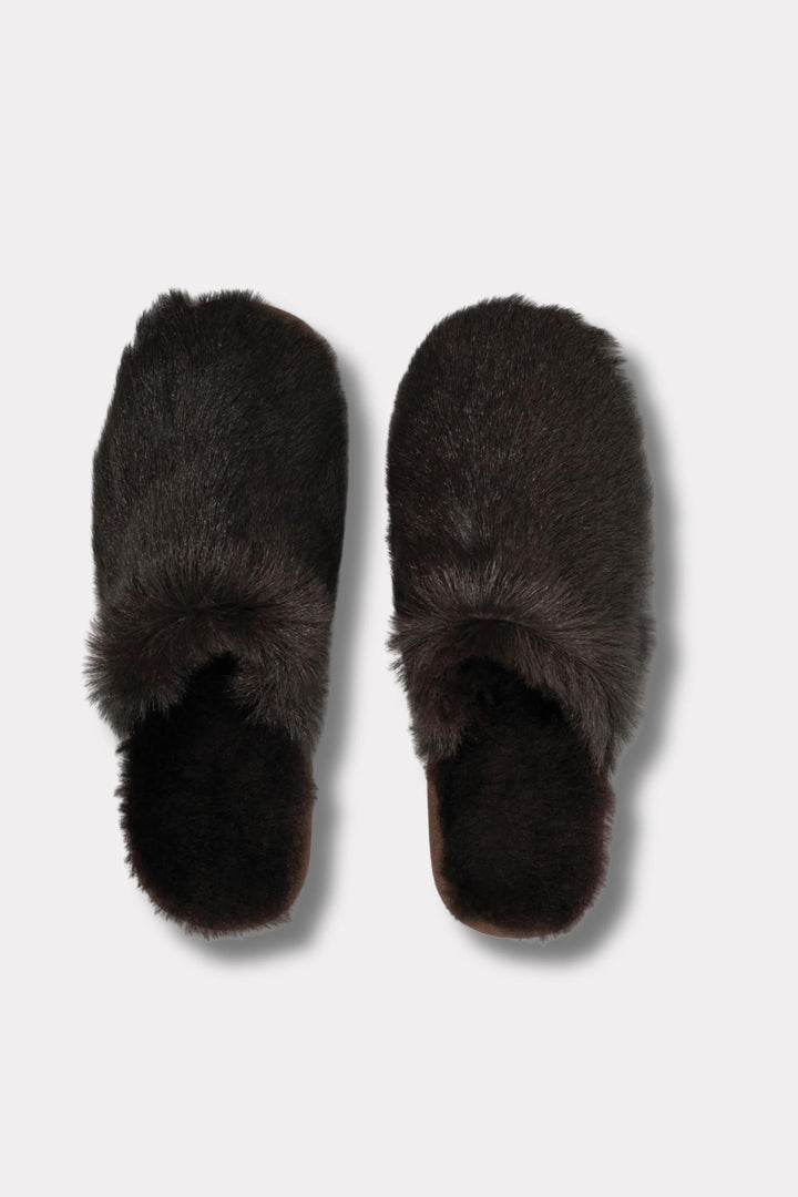 Lodge Slippers- Dark brown