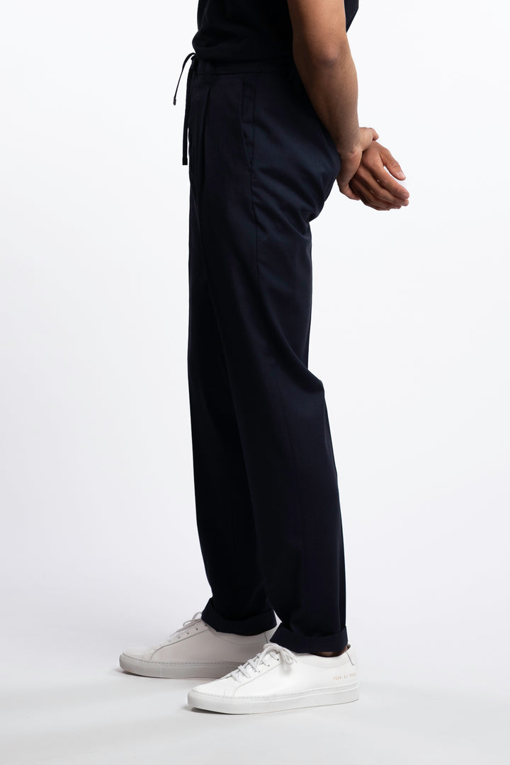 Spiaggia Virgin Wool Chinos Navy