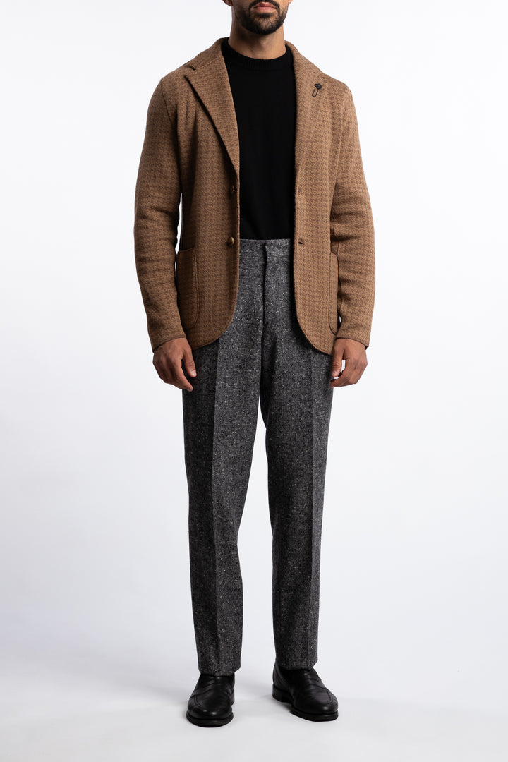 Knitted Wool Blazer Beige