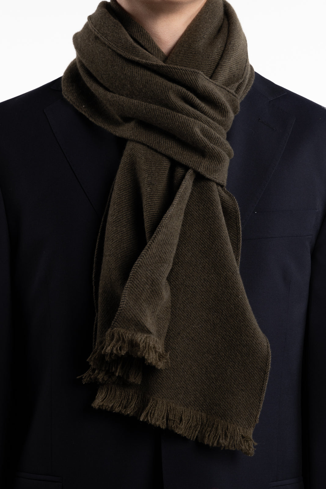 Wool/Cashmere Scarf Green