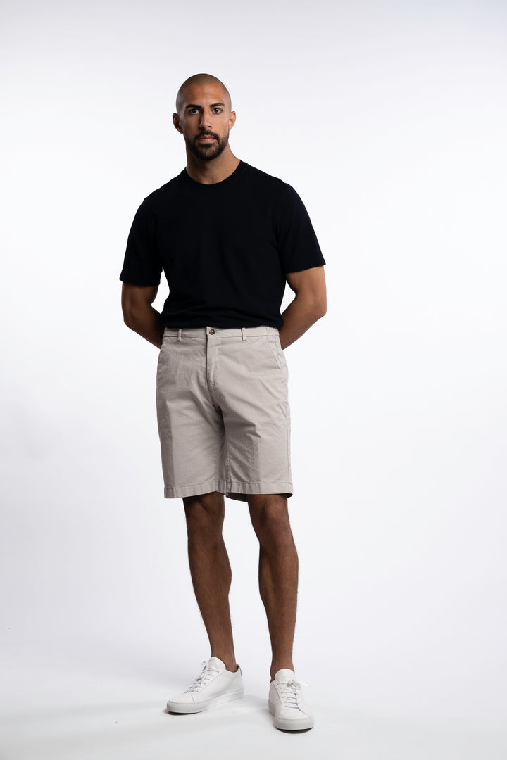 Bermuda Cotton Shorts Pomice
