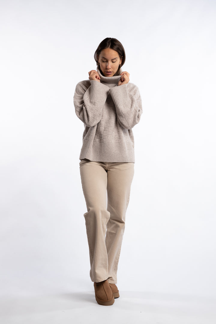 Karine Merino Sweater- Beige