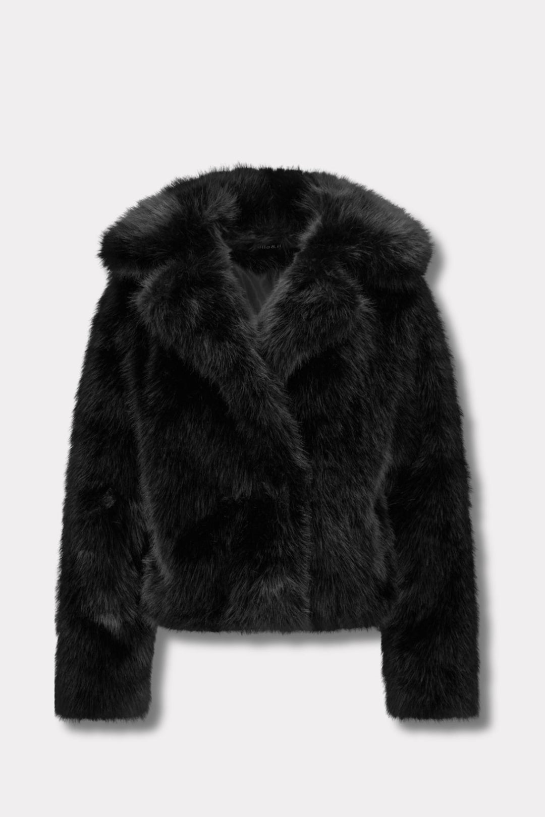 Sofia Fake Fur Jacket- Black