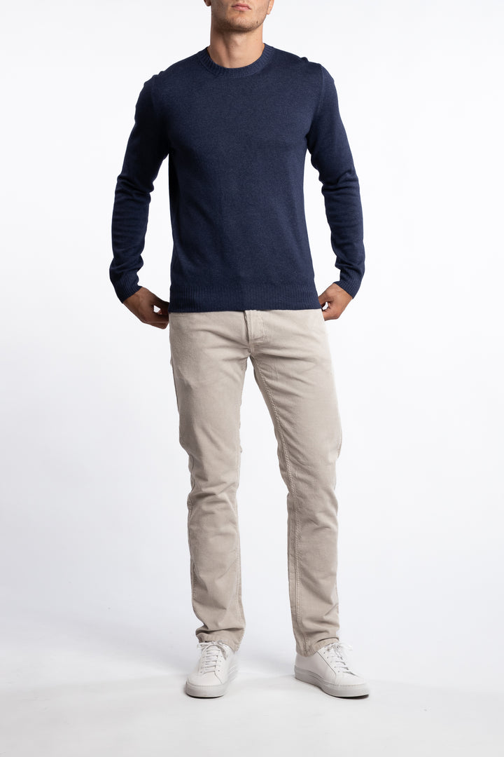 Grover Straight Fit Corduroy Trousers Moon Grey