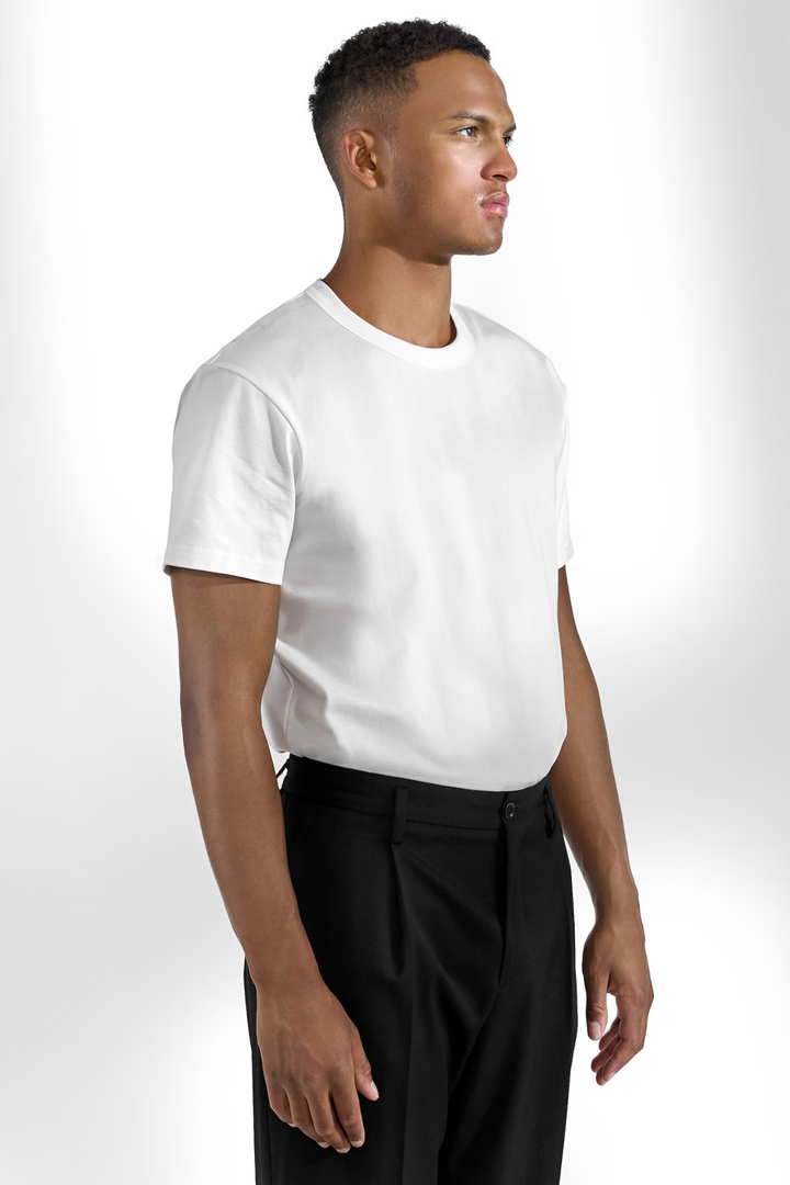 Pima Cotton Crew Neck T-Shirt White