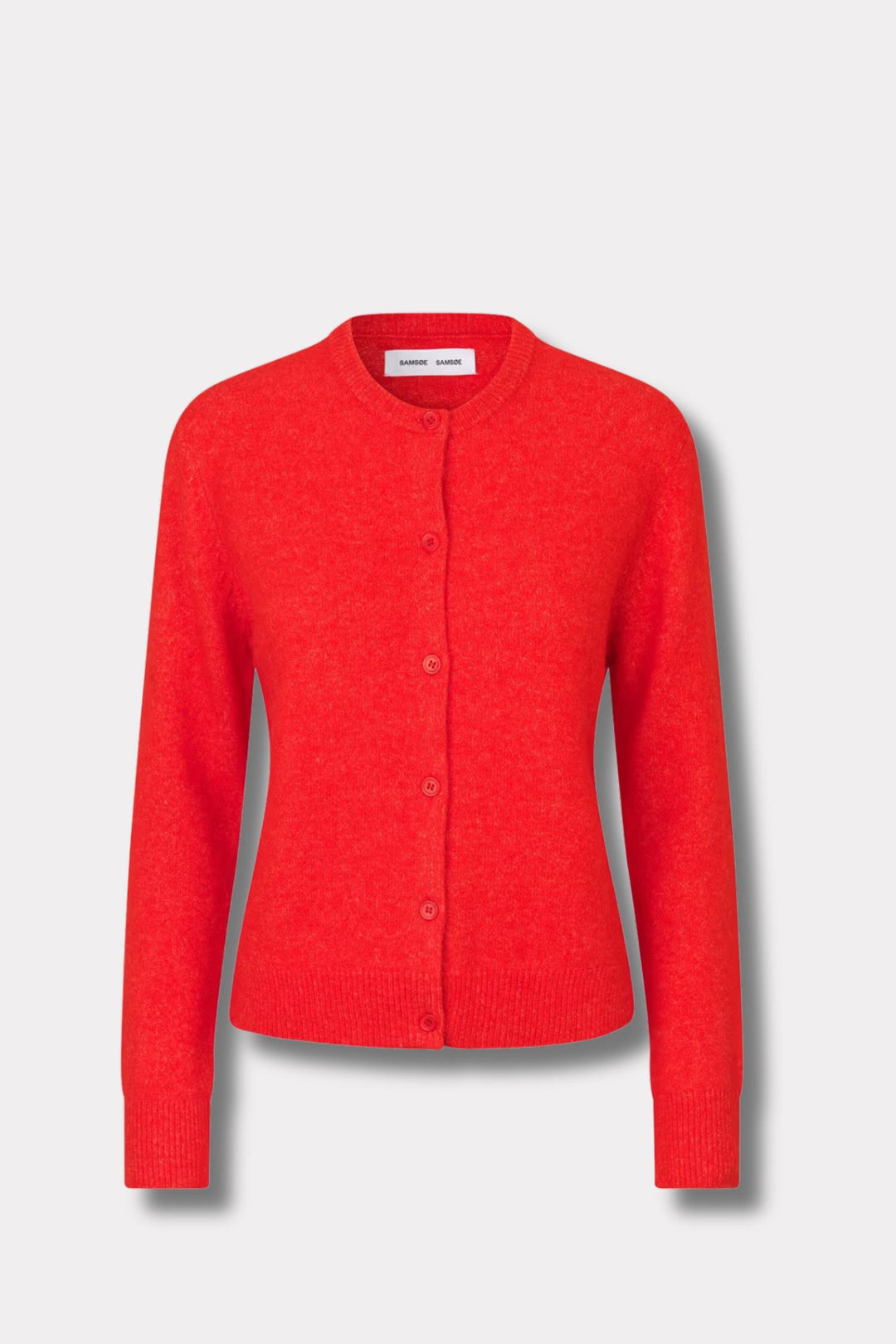 Nor Short Cardigan 7355- Flame Scarlet