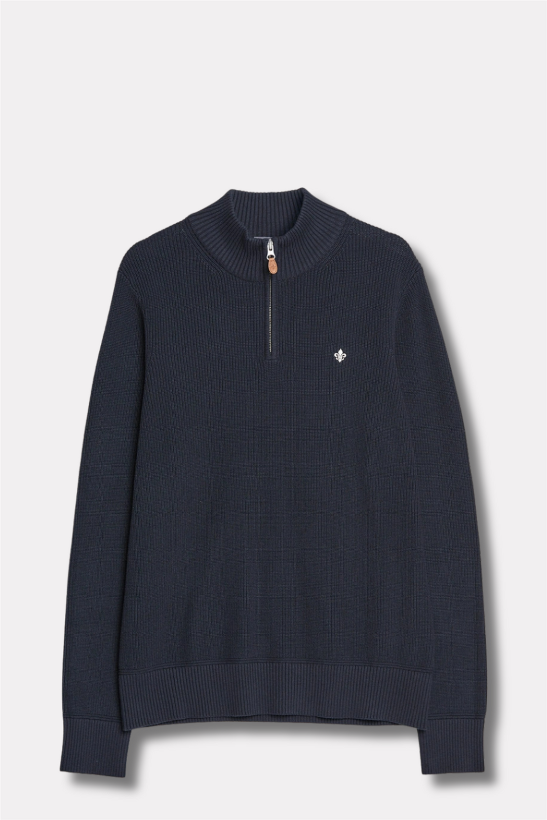 Bernard Cotton Half Zip Blue