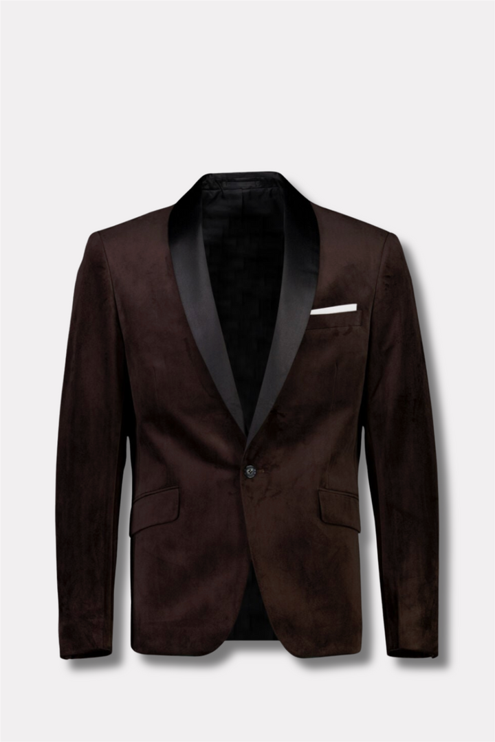 Velvet Blazer Brown