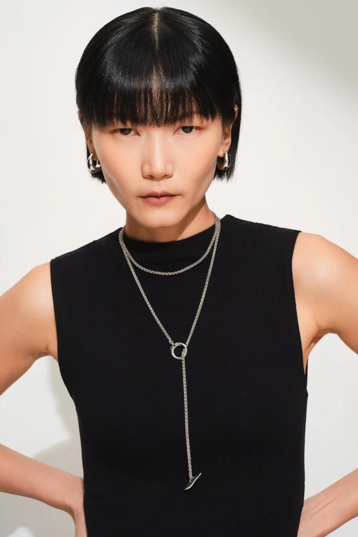 Ice Hoop Medium- Silver