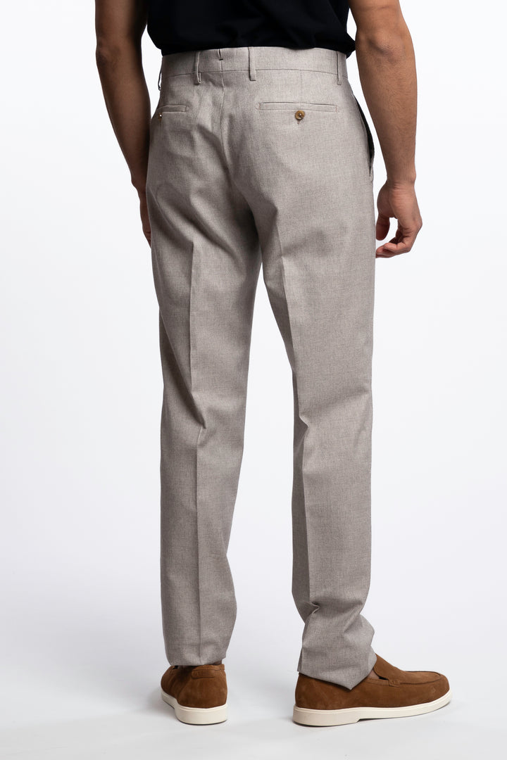 Vulcano Virgin Wool/Cotton Chinos Desert