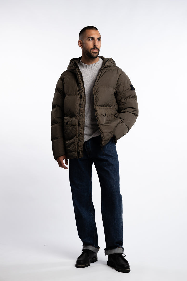 4100011 Garment Dyed Crinkle Reps Ny Military Green