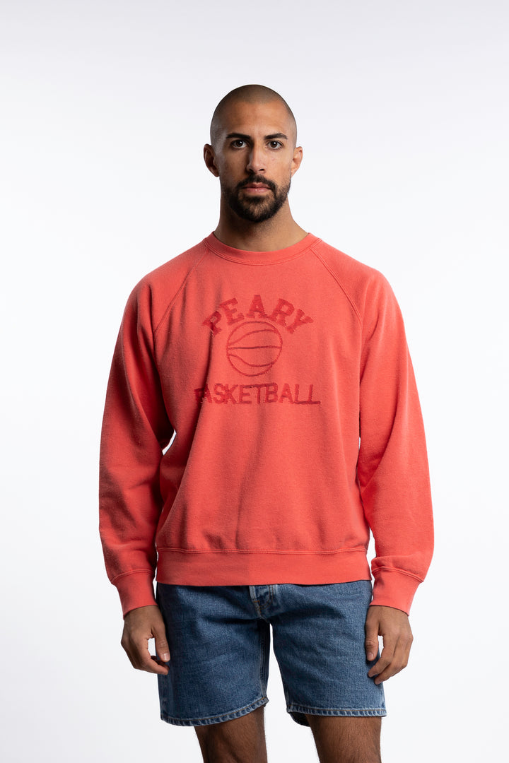 Peary Basketball Raglan Sweatshirt Red