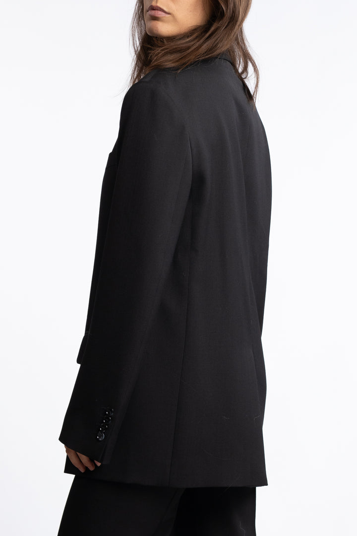 Regular Fit Suit Jacket- Black