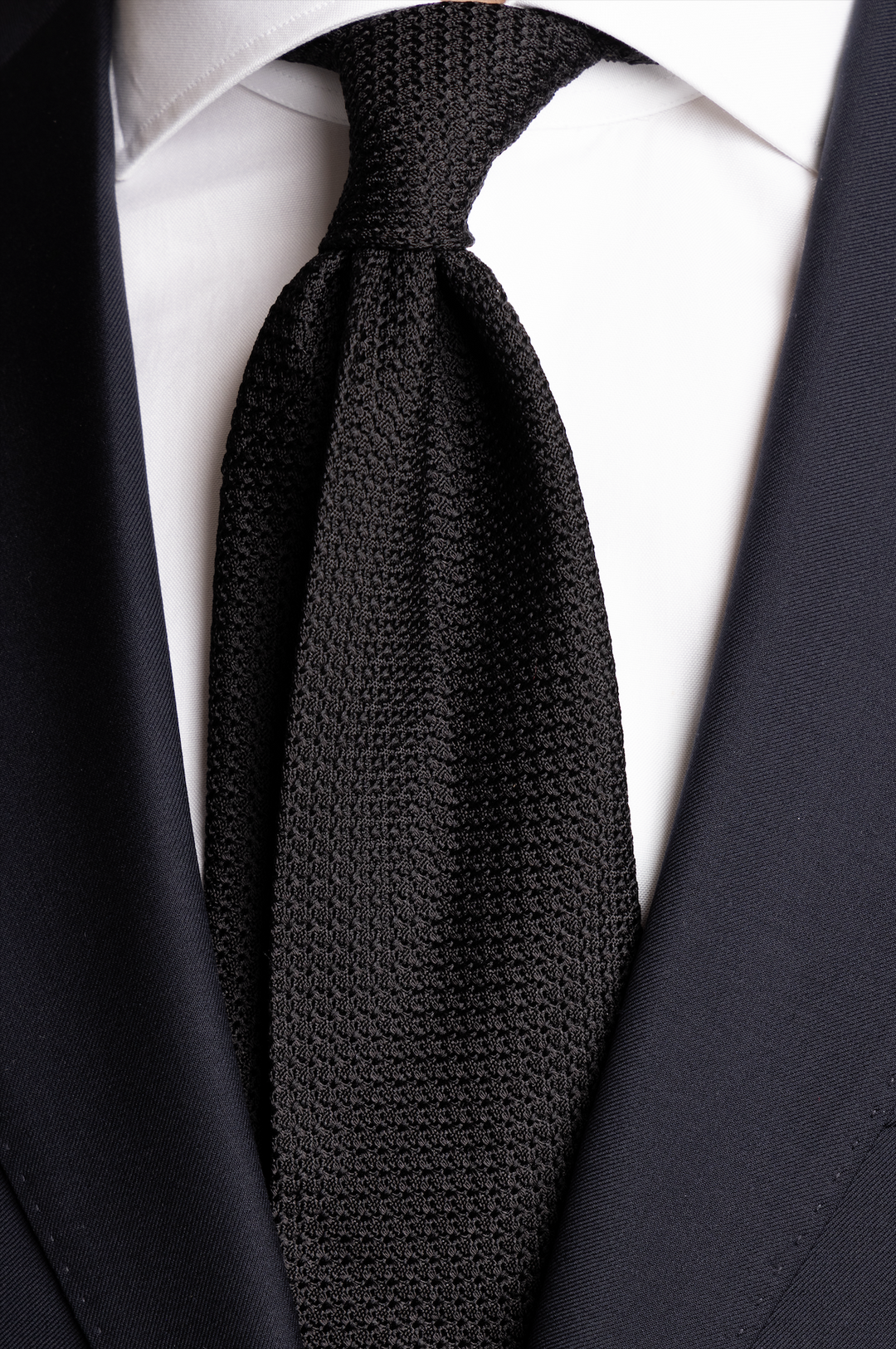 Grenadine Tie Black