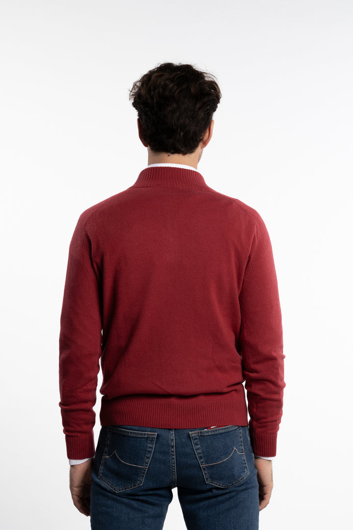 Cashmere Half-Zip Melograno