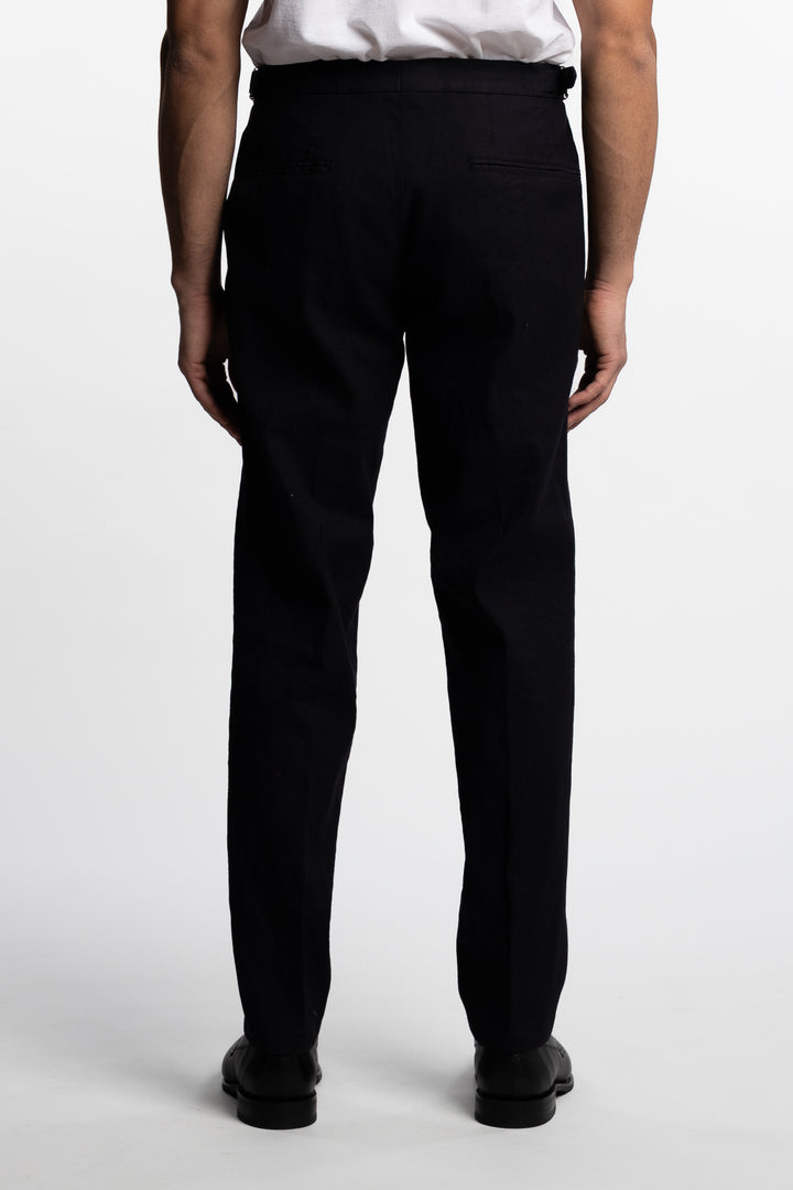 Pisa Cotton/Linen Trousers Navy