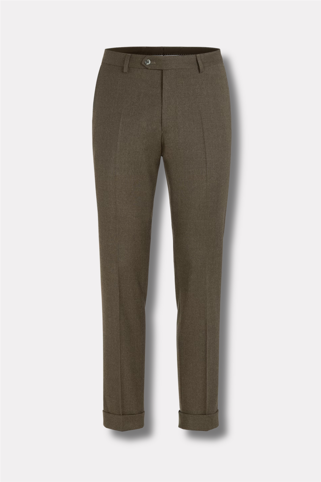 Dandy Turn Up Trousers Beige Melange
