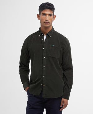 Ramsey Tailored Cord Shirt Forest