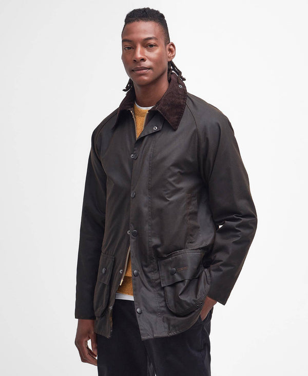 Classic Beaufort Wax Jacket Olive – front