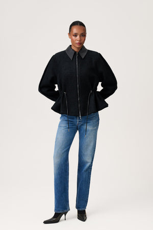 Windsor Cropped Jacket Black